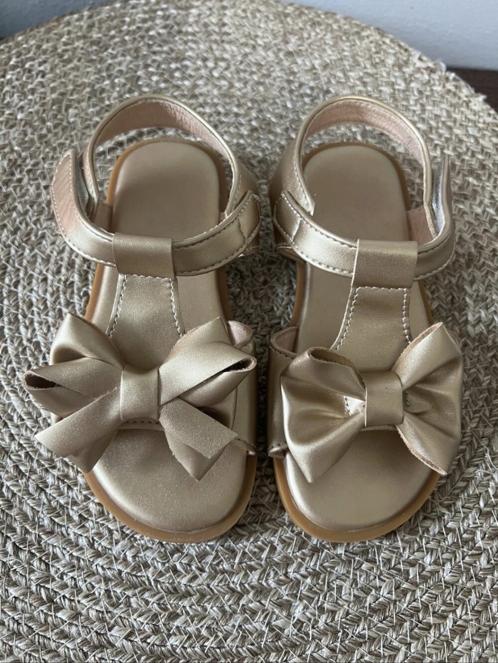 Gold Dress Sandals for Girls (Size 26) Summer Shoes for Girls